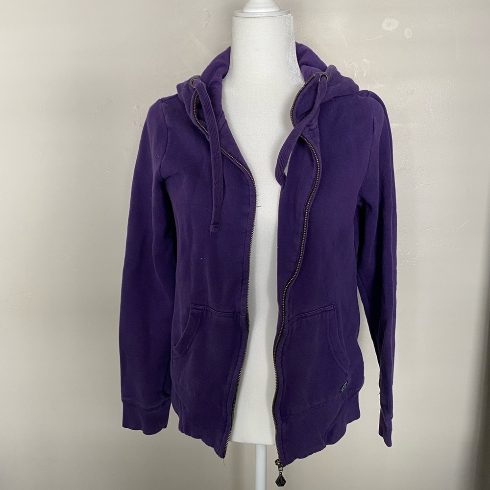 Purple medium Volcom zip up sweatshirt